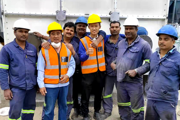 格瑞德集团出口南非水箱二期项目顺利完成指导安装